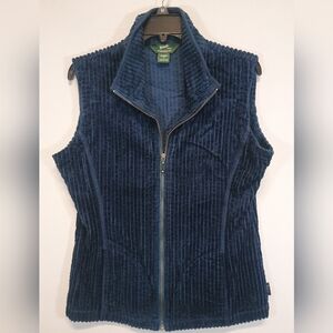 Woolrich Women’s Medium Blue Corduroy Full Zip Vest